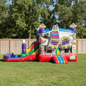 <span class=keywords><strong>Location</strong></span> de châteaux gonflables Fiesta Party, combo château gonflable, nouveau design, château gonflable humide et sec pour les fêtes d'enfants - Product Image 2