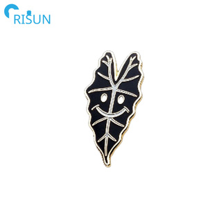 Fabricación Linda planta Kawaii Alocasia hoja esmalte Pin logotipo personalizado suave esmalte duro solapa Pin botánico jardinería insignia broche - Product Image 6