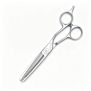 Tijeras Profesionales de Peluquería para Barbero, con Dientes Sin Costuras, para Estilizar, Entresacar y Cortar, con Espalda de Espada - Product Image 6