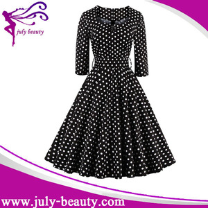 เดรสวินเทจ50s ย้อนยุคร็อคอะบิลลี่หรูหราสำหรับสุภาพสตรี - Product Image 4