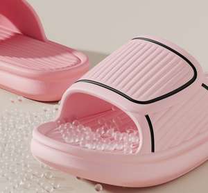 Internet celebrità comode pantofole estive per gli uomini antiscivolo suole morbide senza odore suono per uso esterno bagno coppie - Product Image 5