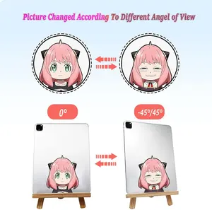 สติกเกอร์รูปเลนส์3D กันน้ำสำหรับโทรศัพท์เคส MacBook <span class=keywords><strong>Air</strong></span> pods <span class=keywords><strong>ต</strong></span>กแ<span class=keywords><strong>ต</strong></span>่งส่วนบุคคลแบบ DIY สติกเกอร์เปลี่ยนภาพอะนิเมะ - Product Image 4