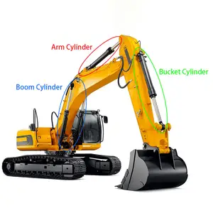 OEM braccio di scavo telescopico cilindro escavatore cilindro olio idraulico