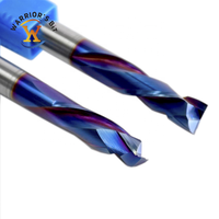 Nano Blue Coating 8mm Shank Diamètre haut et bas Compression Router Bits pour fraisage MDF Contreplaqué Aggloméré Panneau stratifié