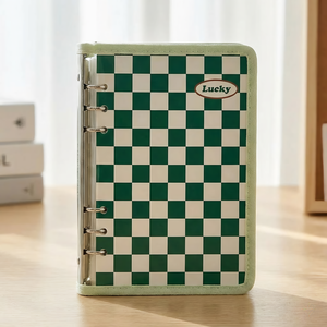 Quaderno con <span class=keywords><strong>Spirale</strong></span> in Materiale PP, Pagine Interne Sostituibili, Motivo <span class=keywords><strong>a</strong></span> Scacchi, Stile Studentesco, Dimensioni e Logo Personalizzabili - Product Image 3