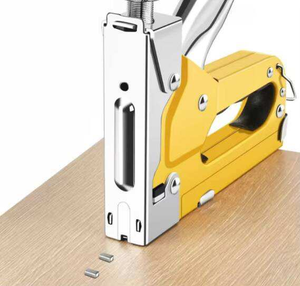 Agrafeuse manuelle économique T50 1/2 pour boîtes d'agrafes rapides, clous pour le bois, agrafeuse rouge de qualité GS DIY avec pièces de rechange pour - Product Image 4