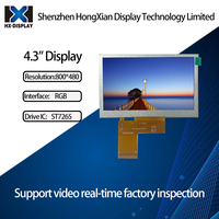 Harga Pabrik Modul LCD 4.3 Inch Layar TFT 800*480 40pin RGB Layar LCD Sudut Pandang Penuh