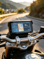 Système de suivi GPS pour moto Aoocci C6 Pro avec double caméra 1080P, navigation sans fil Apple CarPlay Android Auto