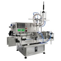 Machine de remplissage de liquides de bureau automatique à 2 têtes avec pompe magnétique de haute précision pour parfum, spiritueux, jus, toner, lotion, bain de bouche, huile