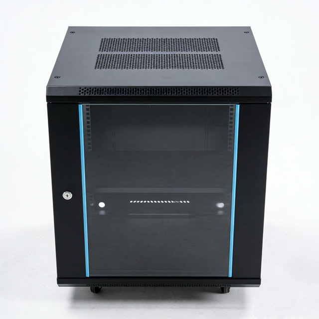 15U Thickened and Deepened Wall-mounted Network Cabinet Can Land 19-inch Soundproof Server Cabinet SPCC Steel Powder Coating