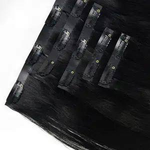ISWEET Ethically Sourced Seamless Clip In PU Genius Invisible Human Hair Weft Extensions