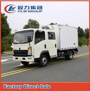 Prix d'usine Sinotruk Howo Camions frigorifiques 5 tonnes 7 tonnes 8 tonnes Prix <span class=keywords><strong>Camion</strong></span> <span class=keywords><strong>frigorifique</strong></span> 4x2 avec <span class=keywords><strong>hayon</strong></span> - Product Image 2