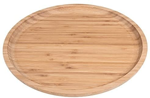 เขียงไม้ไผ่ทรงกลมน้ำมันสำหรับใช้ในครัวเรือน - Product Image 5