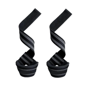 Poignets en cuir et néoprène de haute qualité Logo personnalisé Gym Fitness entraînement exercice sangles d'haltérophilie - Product Image 3