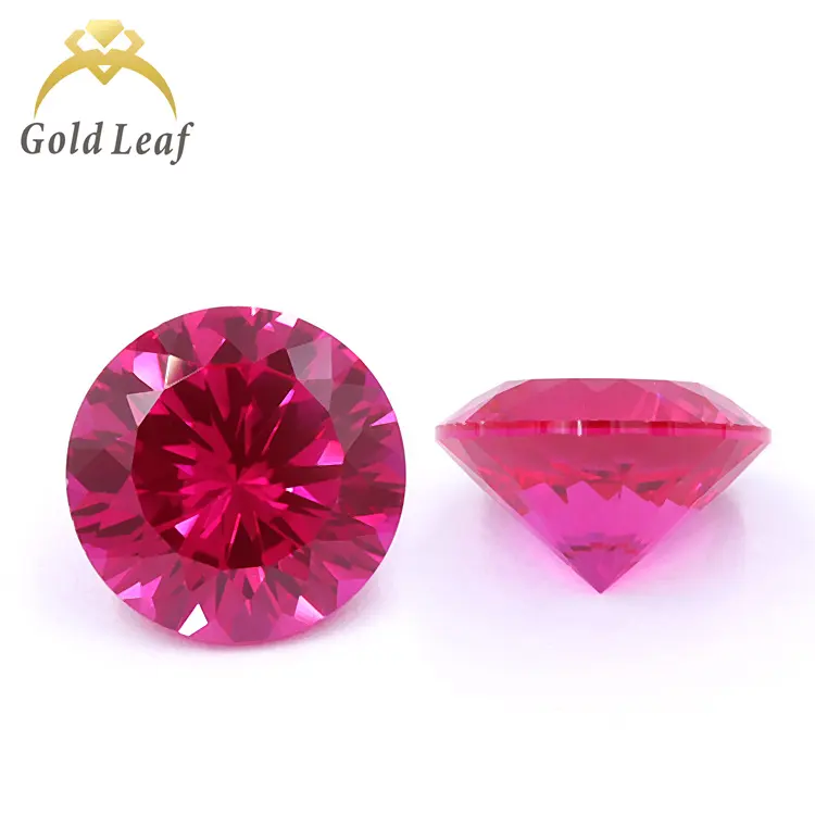 Goldleaf Jóias Preço Atacado Venda Gemstone Solto Rubis Sintético Pedra Lab Grown Rubi