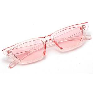 Gafas de Sol de Moda 2020, Color Caramelo Transparente, Protección UV400, Montura Pequeña, Estilo Ojo de Gato, para Mujer - Product Image 1