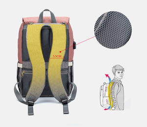 <span class=keywords><strong>Lequeen</strong></span> — <span class=keywords><strong>sac</strong></span> <span class=keywords><strong>à</strong></span> couches matelassé étanche pour enfant, <span class=keywords><strong>sac</strong></span> <span class=keywords><strong>à</strong></span> dos, pour couches-culottes, de maternité, célèbre, Mochila, pour bébé, USB, nouvelle collection - Product Image 6