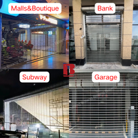 Porte roulante électrique Bolang en acier inoxydable 304, grille en maille, volet roulant résistant à la corrosion, antivol, pour boutiques, magasins, bureaux