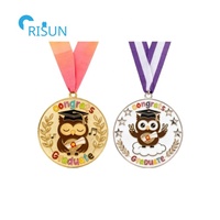 Personnalisé préscolaire diplômé Graduation enfant enfants maternelle classe école médailles médaillon personnalisé maternelle médaille