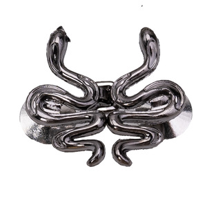 Nuevo cierre a presión plateado con diseño de serpiente para ajustar la cintura, desmontable, sin clavos, sin costuras, botón para ajustar la cintura para jeans. - Product Image 1