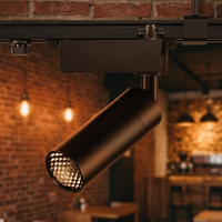 Spot LED sur rail réglable 7W/10W 220V, puce COB, design moderne, construction en aluminium, CRI 97, DALI Dimmable AR111, pour restaurant