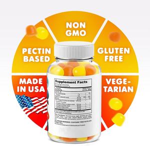 Suplemento sanitario de etiqueta privada Gomitas de vitamina Gomitas de aceite de pescado con DHA y EPA para adultos y niños - Product Image 5