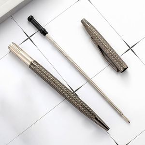 Stylo sport personnalisé PENM2529 de luxe avec logo d'hôtel, encre bleue 1,0 mm, métal doré, écologique, beau cadeau pour mariage, entreprise, bureau, étudiants - Product Image 4