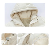 Veste imperméable de sport personnalisée OEM pour hommes Trench-Coat d'extérieur avec fermeture éclair épaissie Capuche chaude Manteaux en duvet de grande taille Vente en gros
