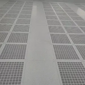 Customizable Aluminum Overhead Ventilated Access Floor perforated panels