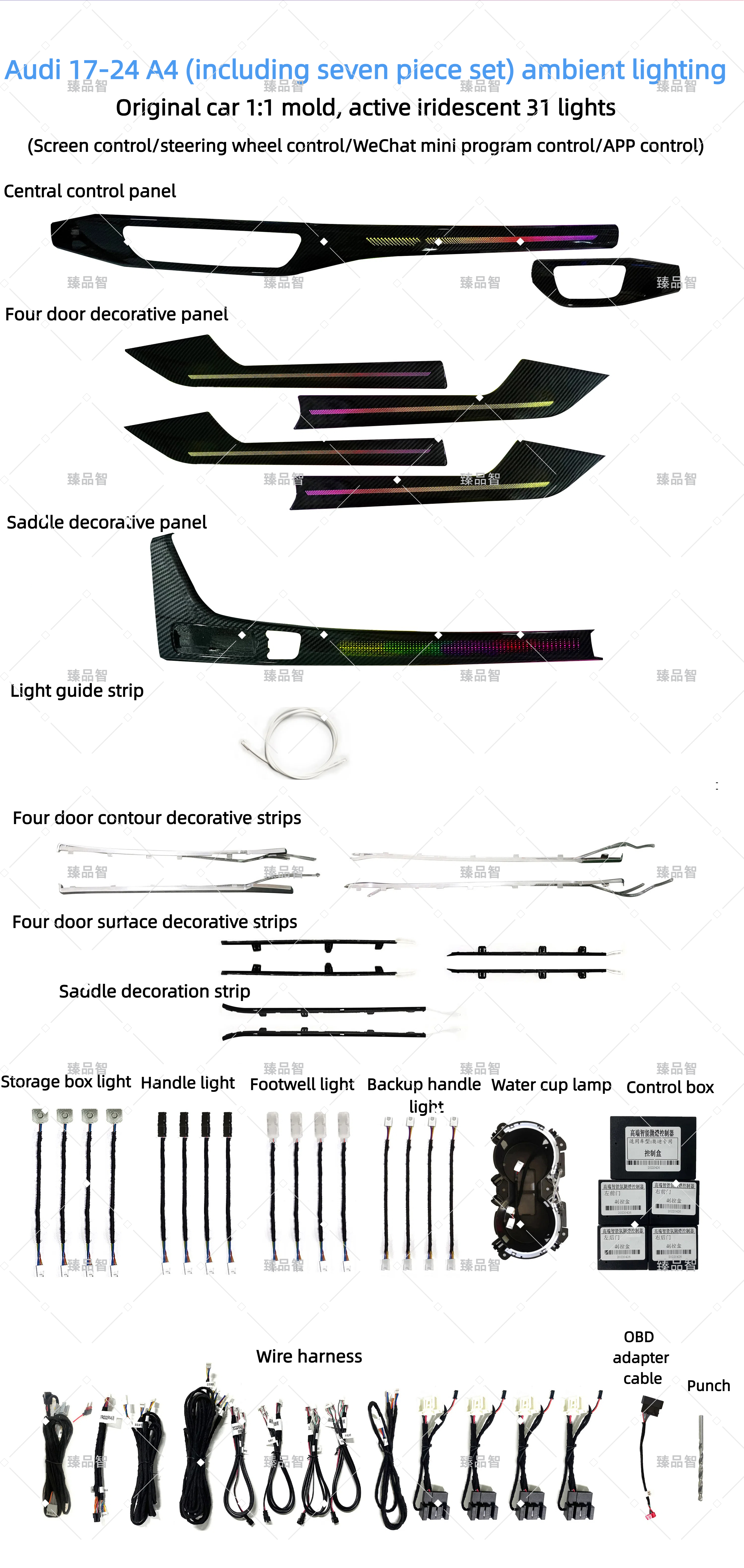 Audi A4 ambiental 31 luces