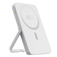 Produits les plus vendus 2026 – Batterie externe magnétique sans fil ultra-mince portable 10000 mAh avec support de téléphone 5000 mAh