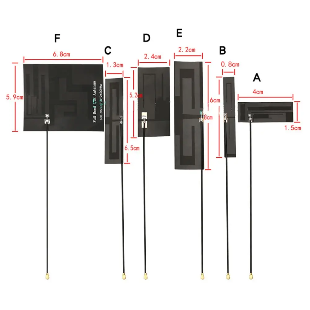 Signalwell Antena Internal Fleksibel 3,5 DBi, Antena Internal Fleksibel Konektor UFL Dual Band Wifi 2.4Ghz/5.8Ghz PCB Antena Internal