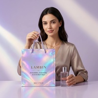 Bolsa de Regalo de Papel Reciclable de Lujo para Perfumes, con Asa de Cuerda de Algodón, Impresión Digital Personalizada, Bolsa de Compras con Marca Personalizada