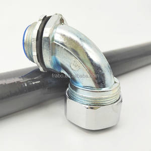 Pequeno MOQ Entrega Rápida Cotovelo Galvanizado Aço Metal Conduit Flexível Encaixe Ângulo Conector Apertado Líquido para Caixa Elétrica - Product Image 4