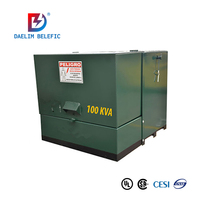 Transformador Monofásico de 75/100/167KVA Sumergido en Aceite, Montado en Plataforma