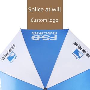 Parapluie de golf personnalisé 120 cm, double auvent, manche droit, en pongee 210T, coupe-vent, grand format, idéal pour cadeau d'affaires, vente en gros - Product Image 3