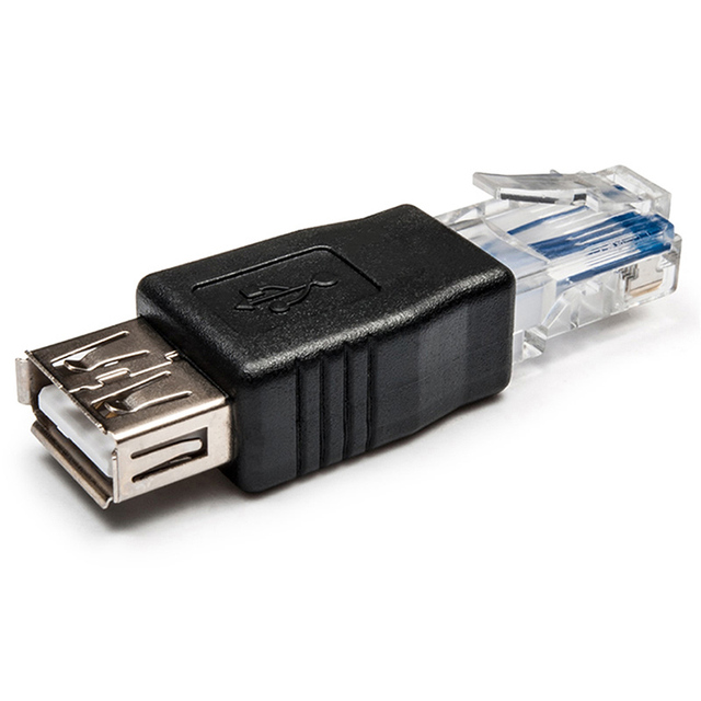 USB Type-A Female to RJ45 Male Adapter Ethernet LAN Network Router Socket Plug for Laptop Brand New Condition