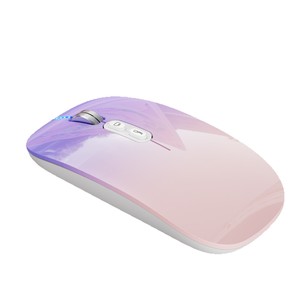 M103 Gradient Color Rechargeable Wireless <b>Mouse</b> 2.4G Lightweight Optical <b>Mouse</b> <b>For</b> <b>Laptop</b> Gaming - Product Image 5