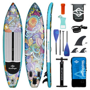 บอร์ดไม้พายแบบยืนสำหรับตกปลาและโต้คลื่นพร้อมไม้พาย - Product Image 1