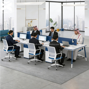<span class=keywords><strong>Arreglo</strong></span> de Mesa de Oficina Modular para 6 Personas con Escritorio Modular y Divisiones de Oficina, Estación de Trabajo Moderna - Product Image 1
