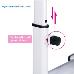 Ensemble table et chaise réglables en hauteur pour l'apprentissage des élèves du primaire et du collège, idéal pour la formation en classe ST-208G-1 M - Product Image 3