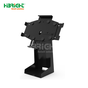 Soporte de Punto de Venta para Computadora Portátil, Diseño de Cableado Oculto, Panel Metálico Ajustable de Alto Brillo para Mostrador de Supermercado - Product Image 3