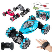 Coche de Acrobacias con Control Remoto 4WD, Coche de Acrobacias con Sensor de Gestos, Rotación de 360 Grados, Juguete Todoterreno con Control Remoto para Niños, Regalo