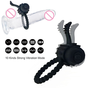 Niedlicher Oktopus 10-Frequenz Vibrierender Silikon-Penisring für Männer zur Verzögerung und Ausdauertraining - Product Image 1