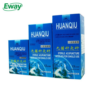 เข็มฝังเข็มสแตนเลสแบบใช้แล้วทิ้งปลอดเชื้อ <span class=keywords><strong>HUANQIU</strong></span> 100 ชิ้น พร้อมท่อ ใช้ได้กับร่างกาย ได้รับการรับรองมาตรฐาน CE ระดับ II - Product Image 1