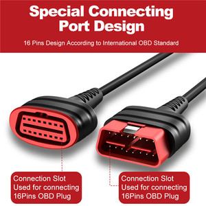 THINKCAR-Cable de extensión Universal ThinkDiag OBD2, 16 Pines, Cable extensor de diagnóstico, macho a hembra, para coche - Product Image 5