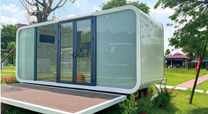 Maison de conteneur en acier extensible de 20 pieds 40 pieds Cabine Apple pour bureau à domicile Atelier Hôtel Villa Application - Product Image 2