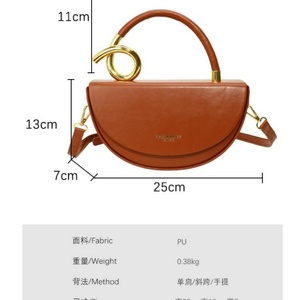 High Quality PU Leather Ladies Handbag Small Tote Bag Durable Nylon Open Diamond Logo Featuring Two Women Girls Design - Product Image 5