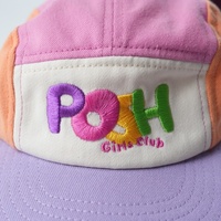 Casquette de camping pour enfant en coton non structuré à 5 panneaux, légère, pour la course et le camping en plein air
