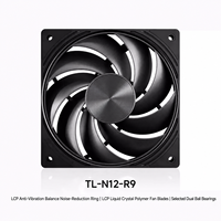 Thermalright TL-N12-R9 120mm PWM PC Case Fan 2400RPM LCP Lame 85.35CFM Roulement à billes double à débit d'air élevé